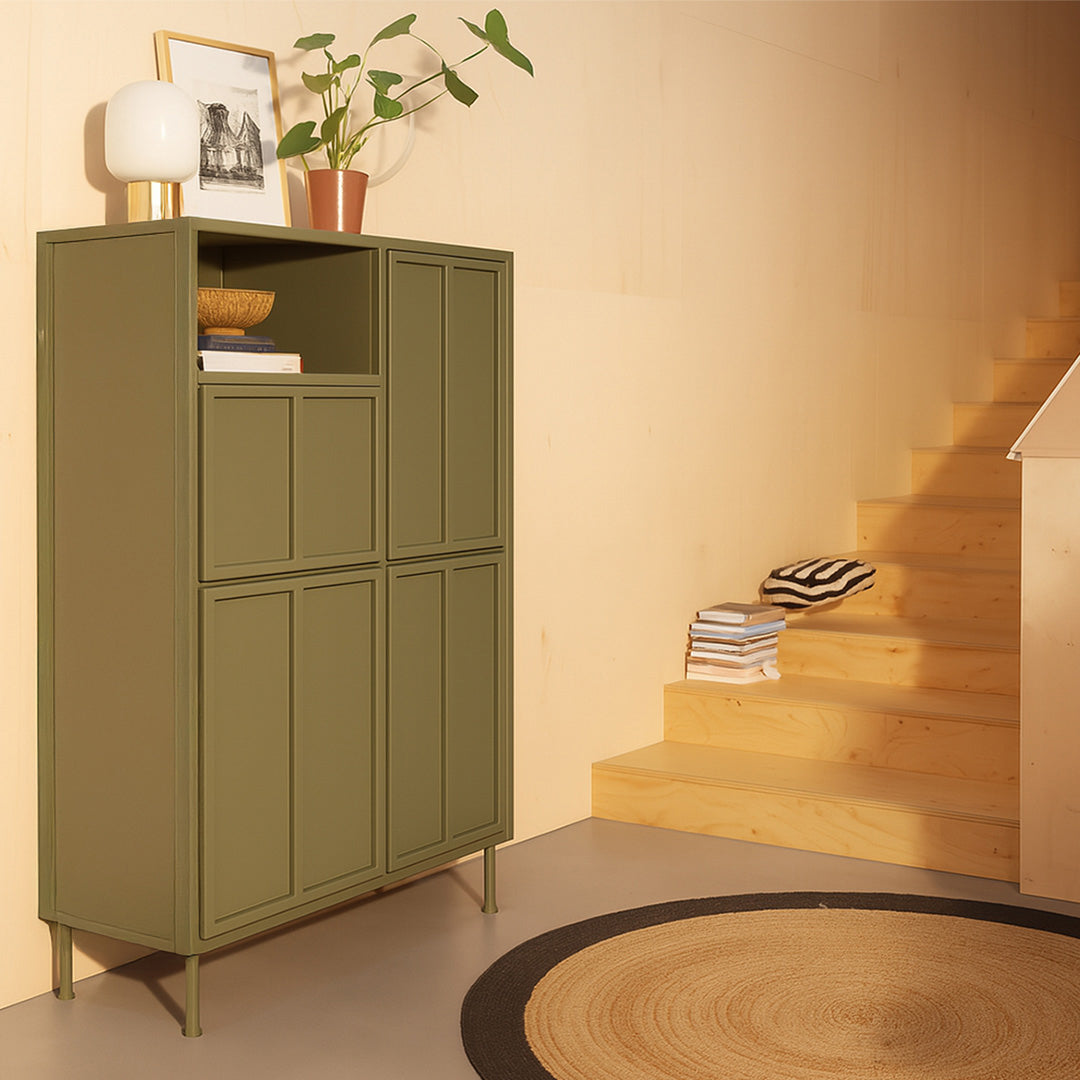 New Routz Ottawa Opbergkast Hoog - Olijfgroen