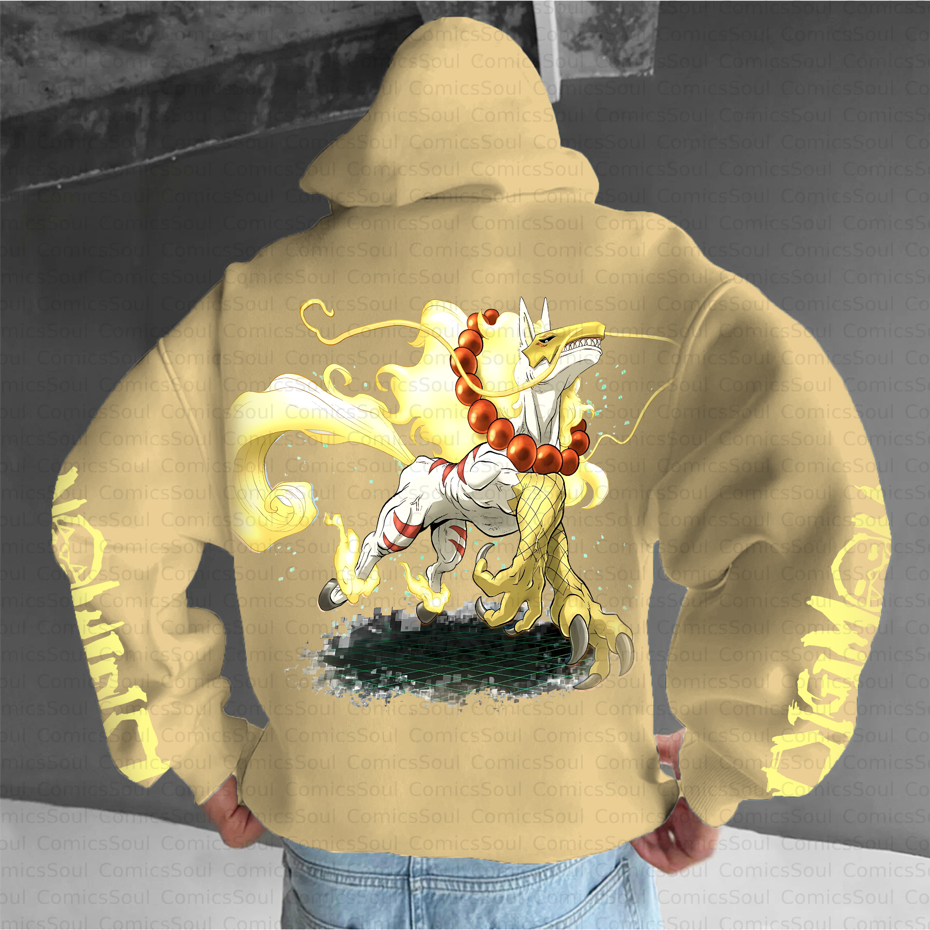 Unisex Anime Inspired Vintage Plush Hoodie
