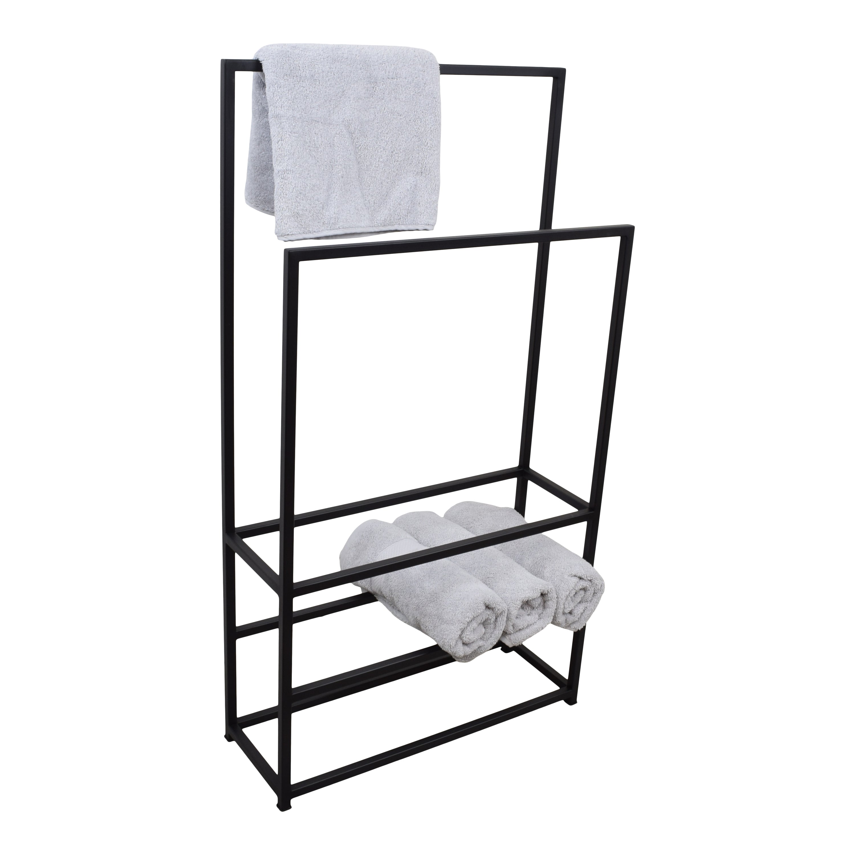 LOFT42 Moca Handdoekenrek - Dressboy - Kledingrek - Zwart - Metaal