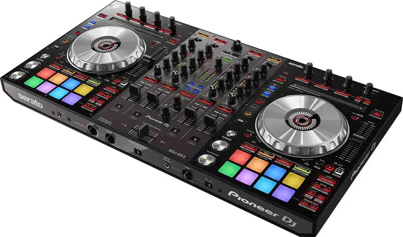 Pioneer DJ 4-Channel Serato DJ Pro Controller With Performance Pads And RGB Lighting - DDJ-SX3 B-Stock