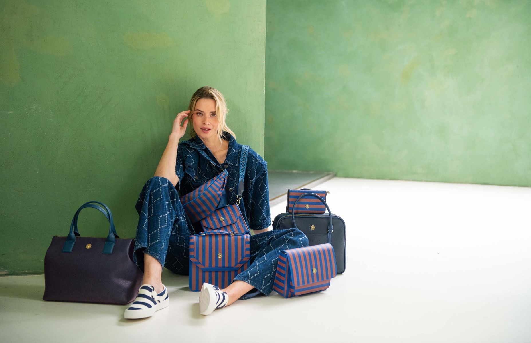 Felice Handbag Large Blue