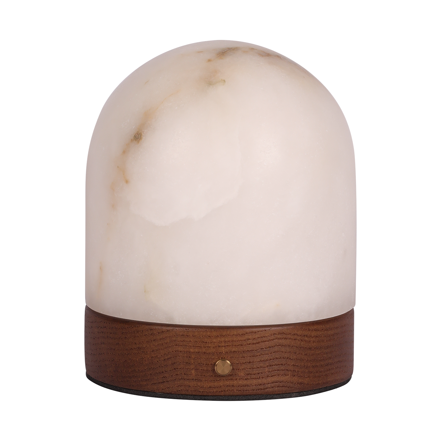 Atmooz Edmonto oplaadbare tafellamp - H12 cm - Eiken & Alabaster