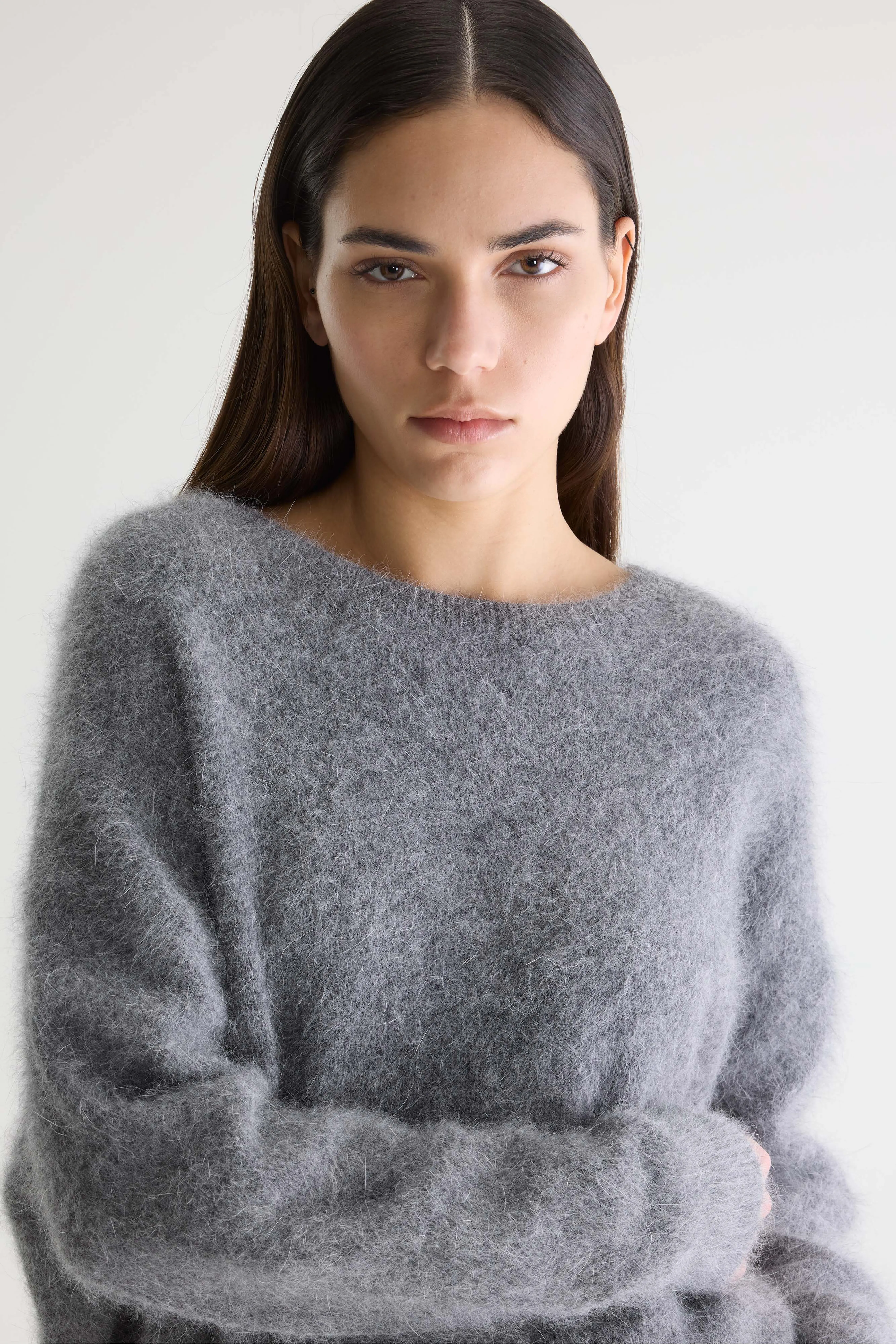 Bellerose Datus angora-blend grey sweater (252 / W / MID GREY)