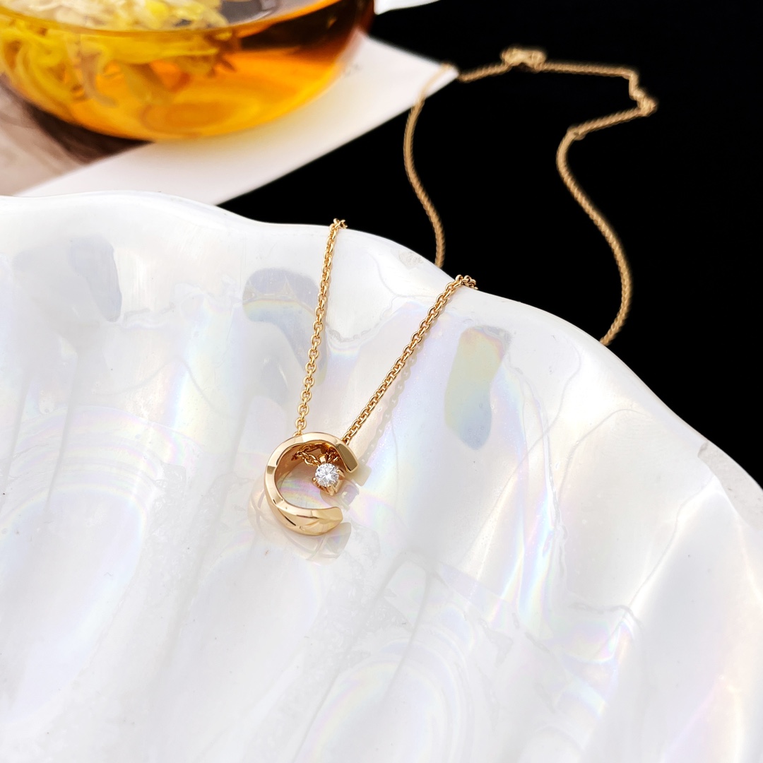 Chanel Coco Collier Necklaces Half Moon Style Three Colors Options - Original Replica Club