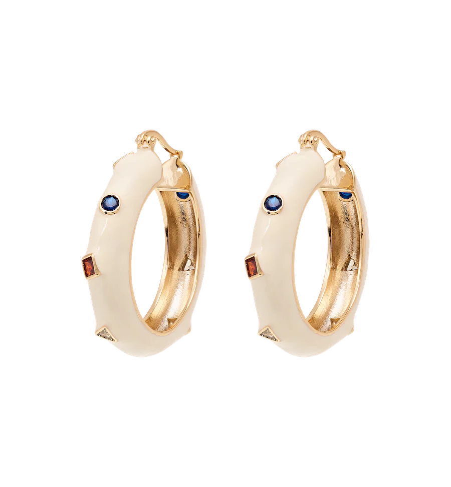 Tutti Frutti Hoop Earrings
