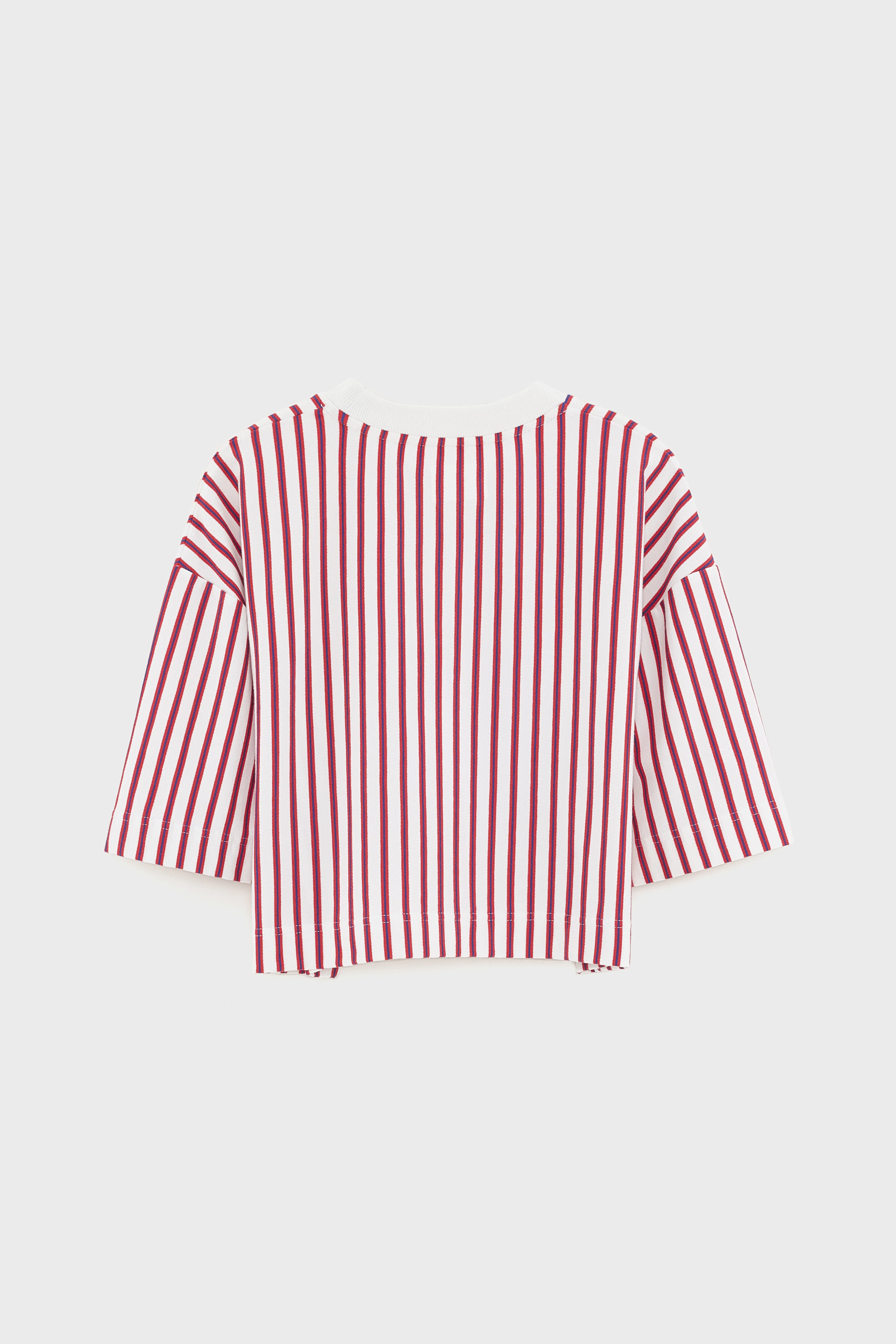 Bellerose Athan cropped t-shirt (261 / G / STRIPE A)