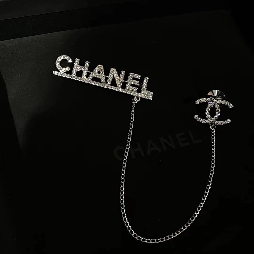 Chanel Monogram Tassel Chain Brooch - Original Replica Club