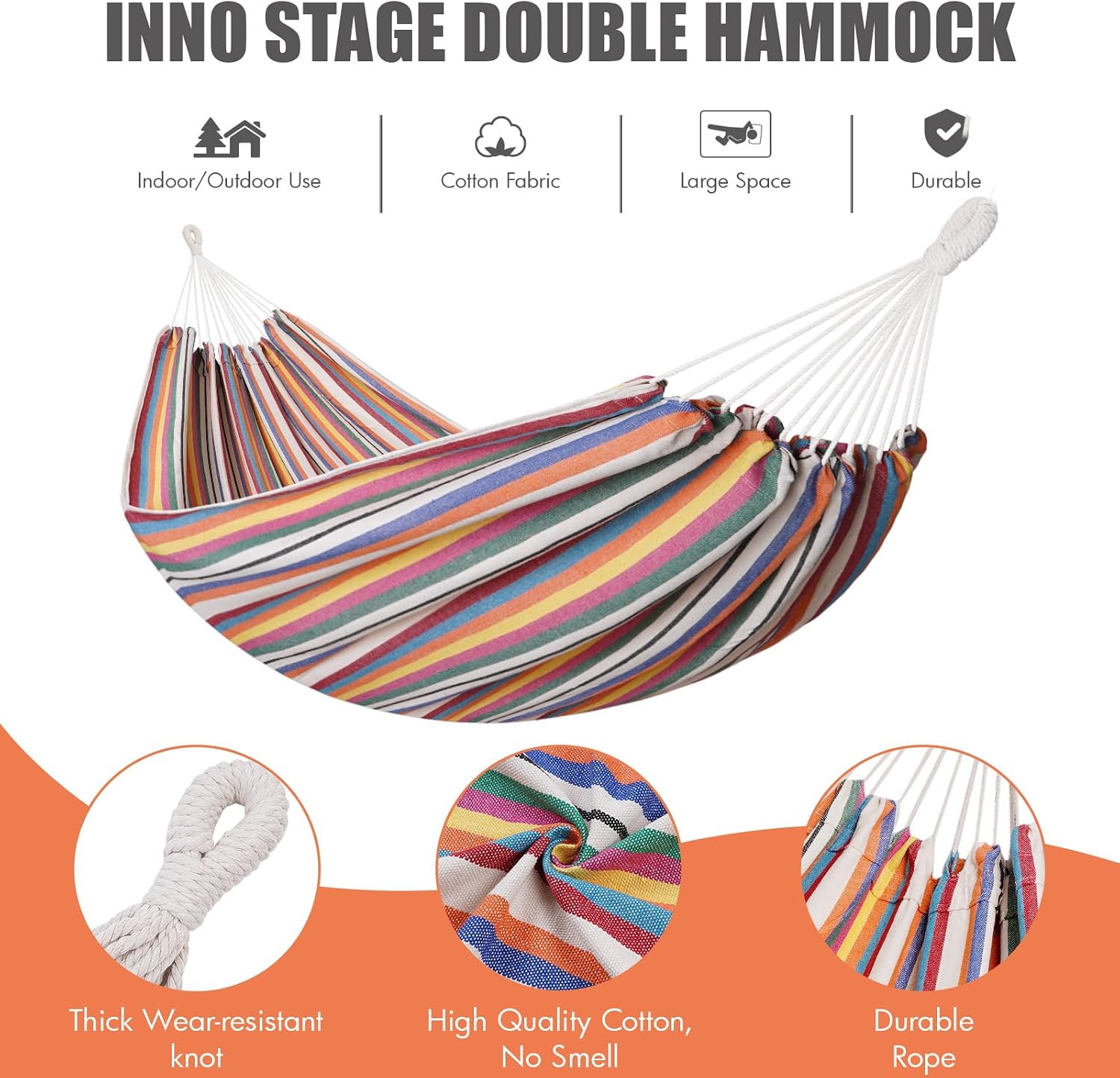 Hammock Adults Spring Summer Gear Comfortable Hanging Thickened Cotton Outdoor Camping Hammock