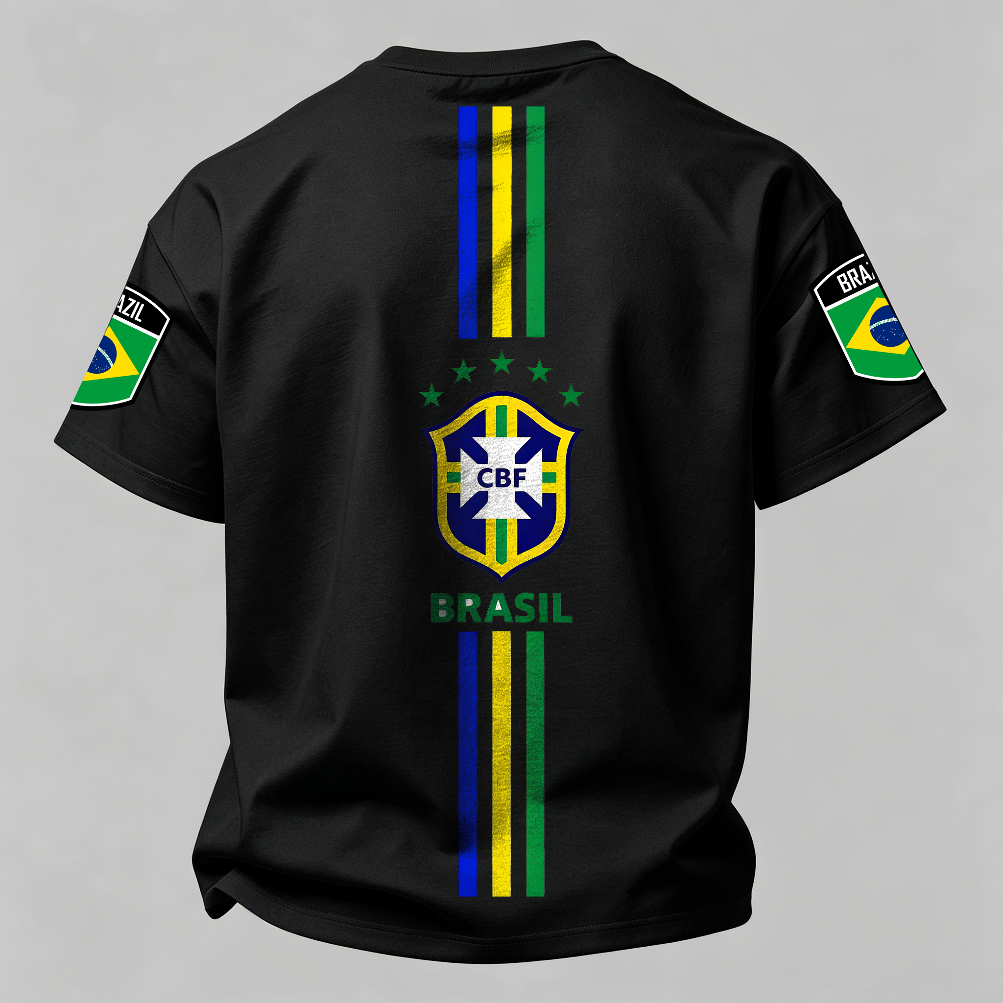 Brazil National Football Team Supporter Printed Oversized Unisex T-shirt
