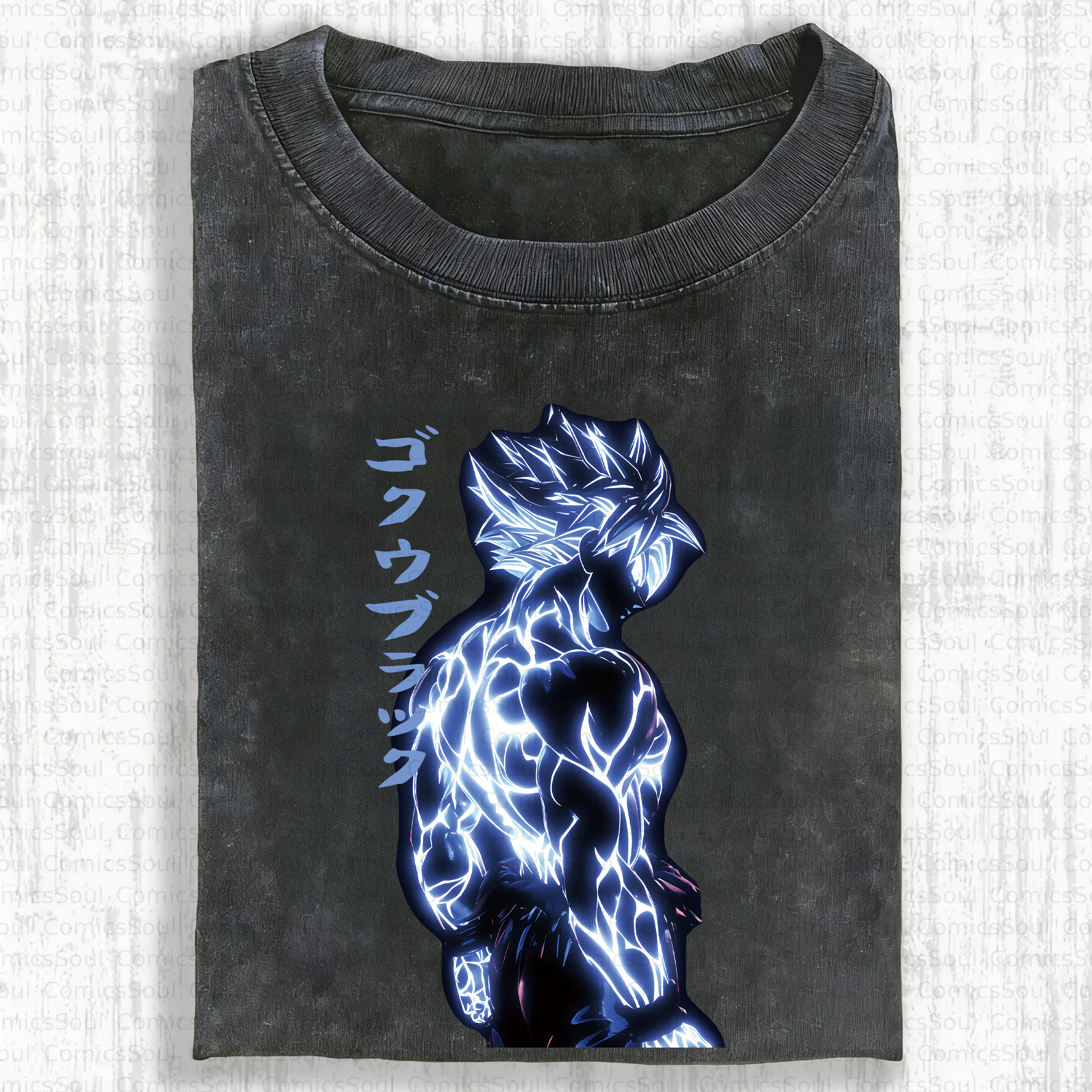Unisex Anime Inspired Vintage Washed T-Shirt