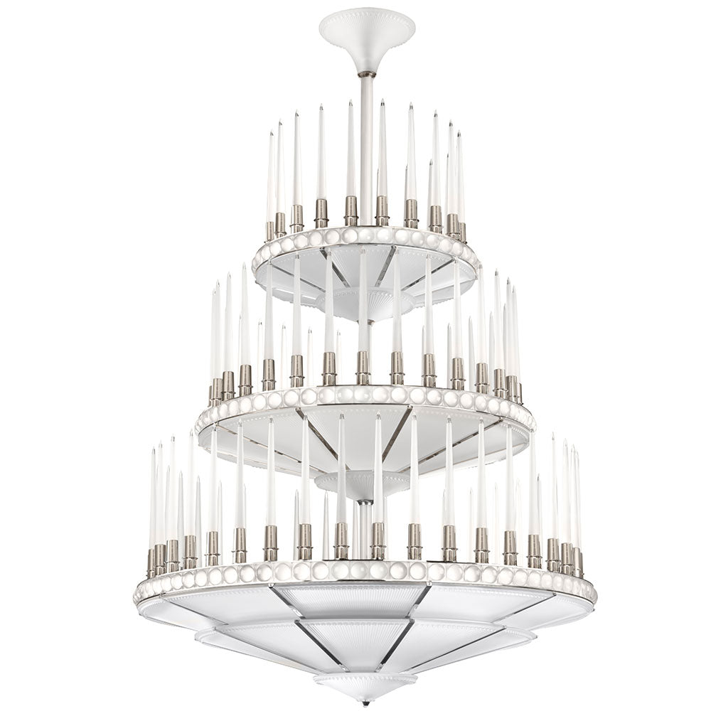 LUSTRE PERLES - CRISTAL INCOLORE, FINITION NICKEL
