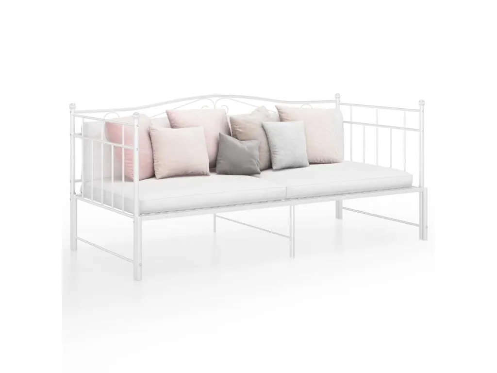 Estructura de sofá cama extensible de Kavehomedeco blanco 90x200 cm 24394QSFO