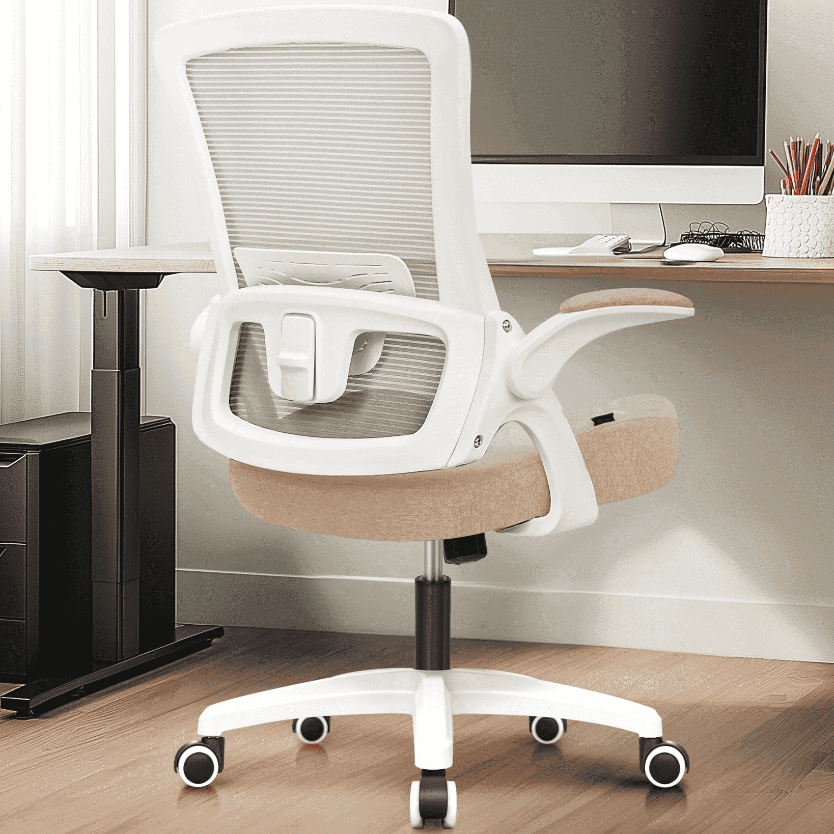 NEO CHAIR Ergonomic Office Chair, Adjustable High Back Mesh Desk Chair with Flip-up Arms, Black - Image 19