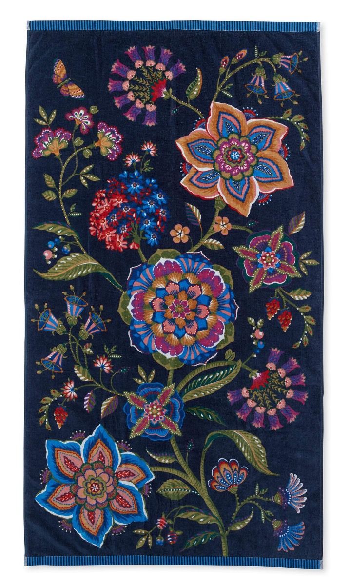 Beach Towel Viva La Vida Dark Blue