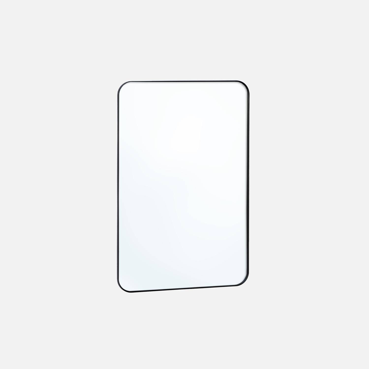 Harold - Espejo rectangular en acero decorativo de pared