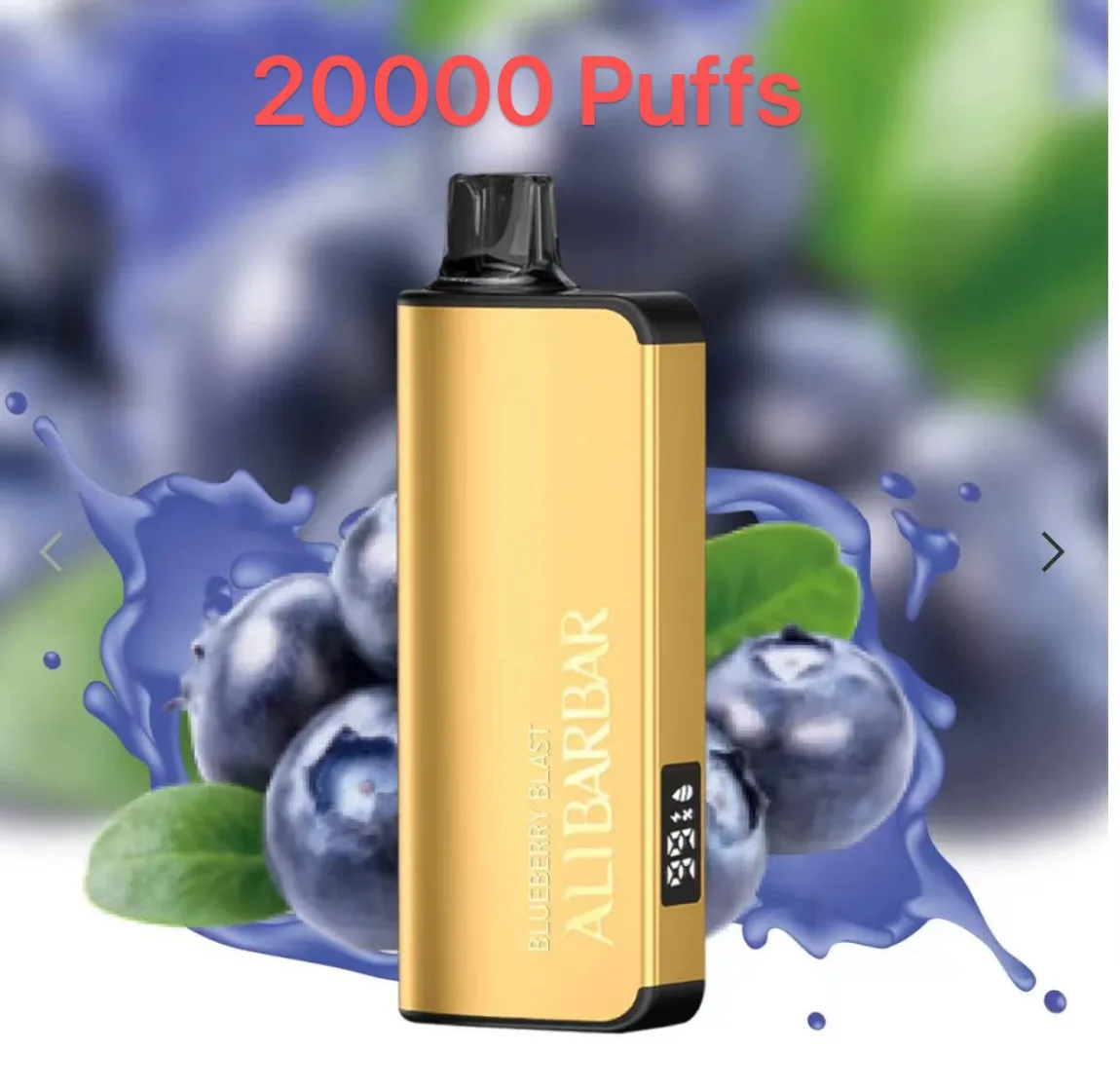 Blueberry Blast& Alibarbar Ingot 20000 Puffs 100% Nicotine-Free