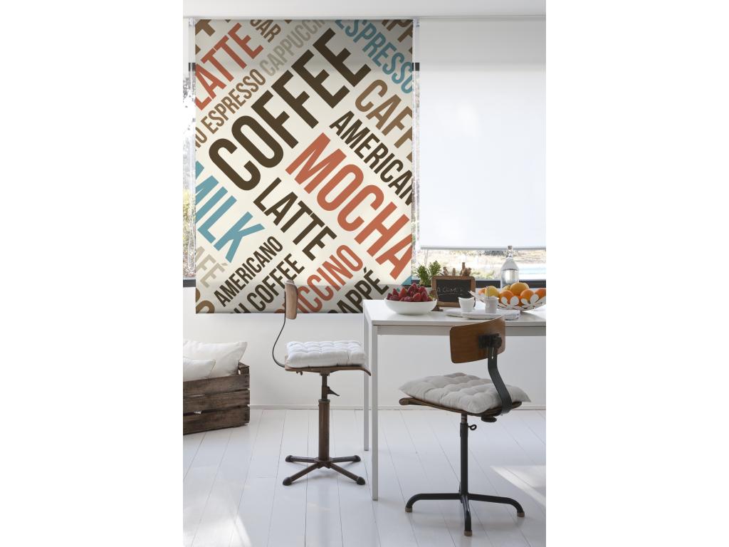 Mubdelu | Estores Personalizados de COCINA | 130 x 255 cm (Ancho por Alto) Tamaño de Tela 127 x 250 cm | Modelo C-1179 Color Unico