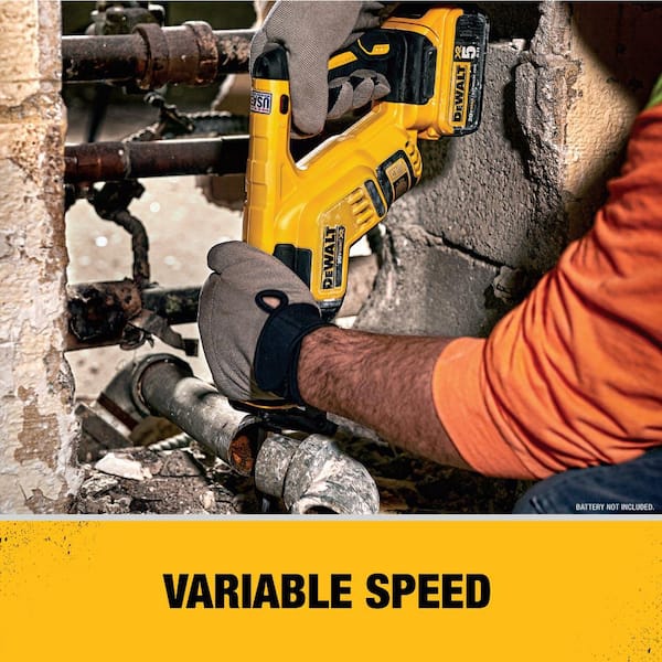 DEWALT 20V MAX XR Cordless Brushless Compact Reciprocating Saw, Tool Only - DCS367B - Image 6 DEWALT 20V MAX XR Cordless Brushless Compact Reciprocating Saw, Tool Only - DCS367B - Image 6