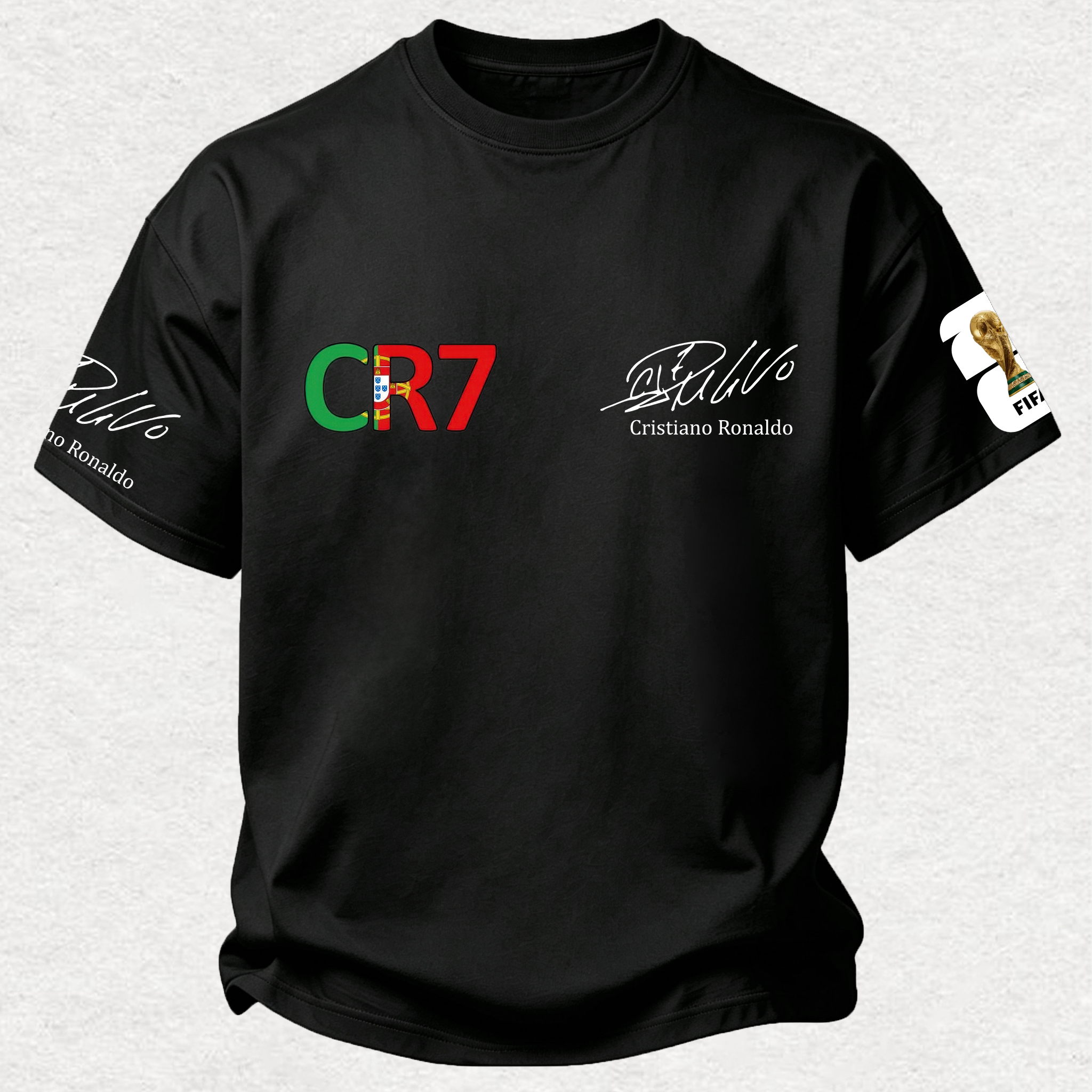 No.7 Football Legend Career Printed Oversized Unisex T-shirt
