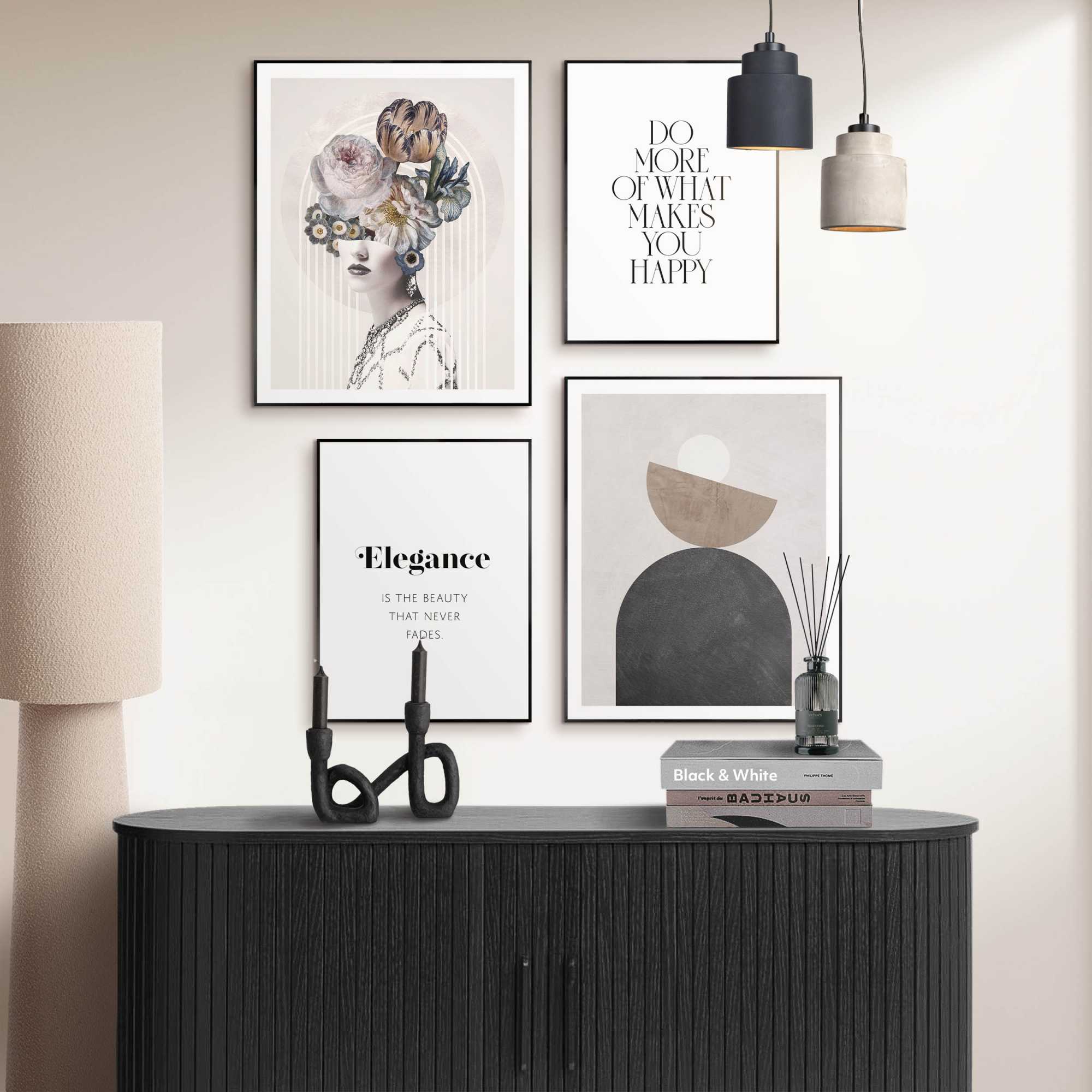 Reinders - Abstracte stijl - Wanddecoratieset in verschillende formate