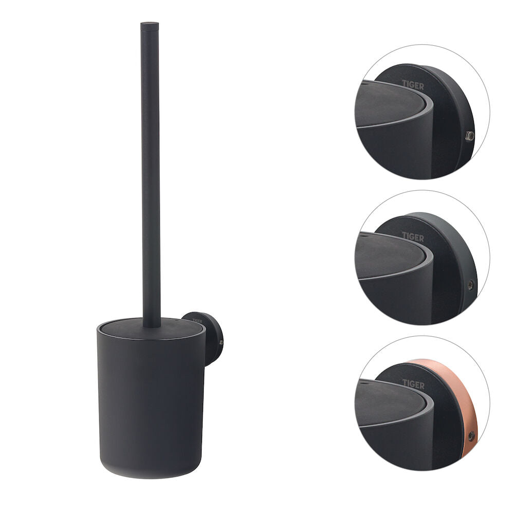 Tiger Urban Toiletaccessoireset - Toiletborstel met Houder - Toiletrol