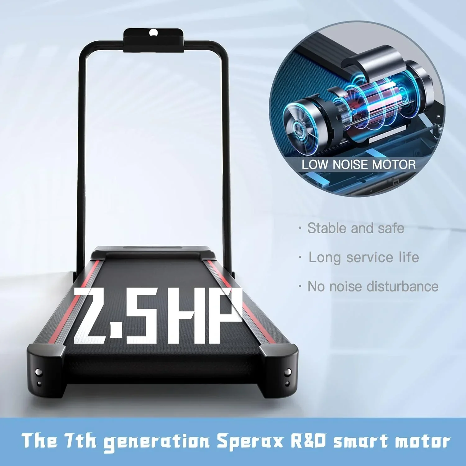 Sperax Walking Vibration Pad with APP 3 in 1 Under Desk Treadmill Walking Treadmill Pad