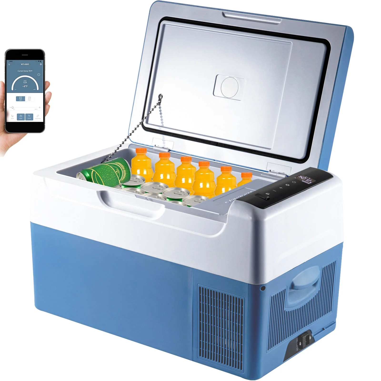 BENTISM 22L Portable Car Refrigerator, 23 Quart RV Fridge, 12/24V DC & 110-240V AC Vehicle Car Truck Boat Mini Electric Cooler for Driving Travel Fishing Outdoor and Home Use - Image 6