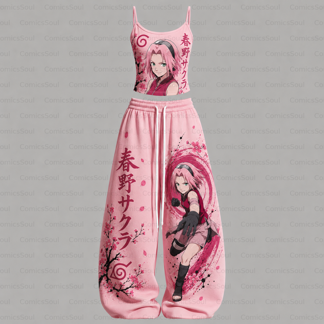 NARUTO Top & Elasticated Trousers Two-Piece Set