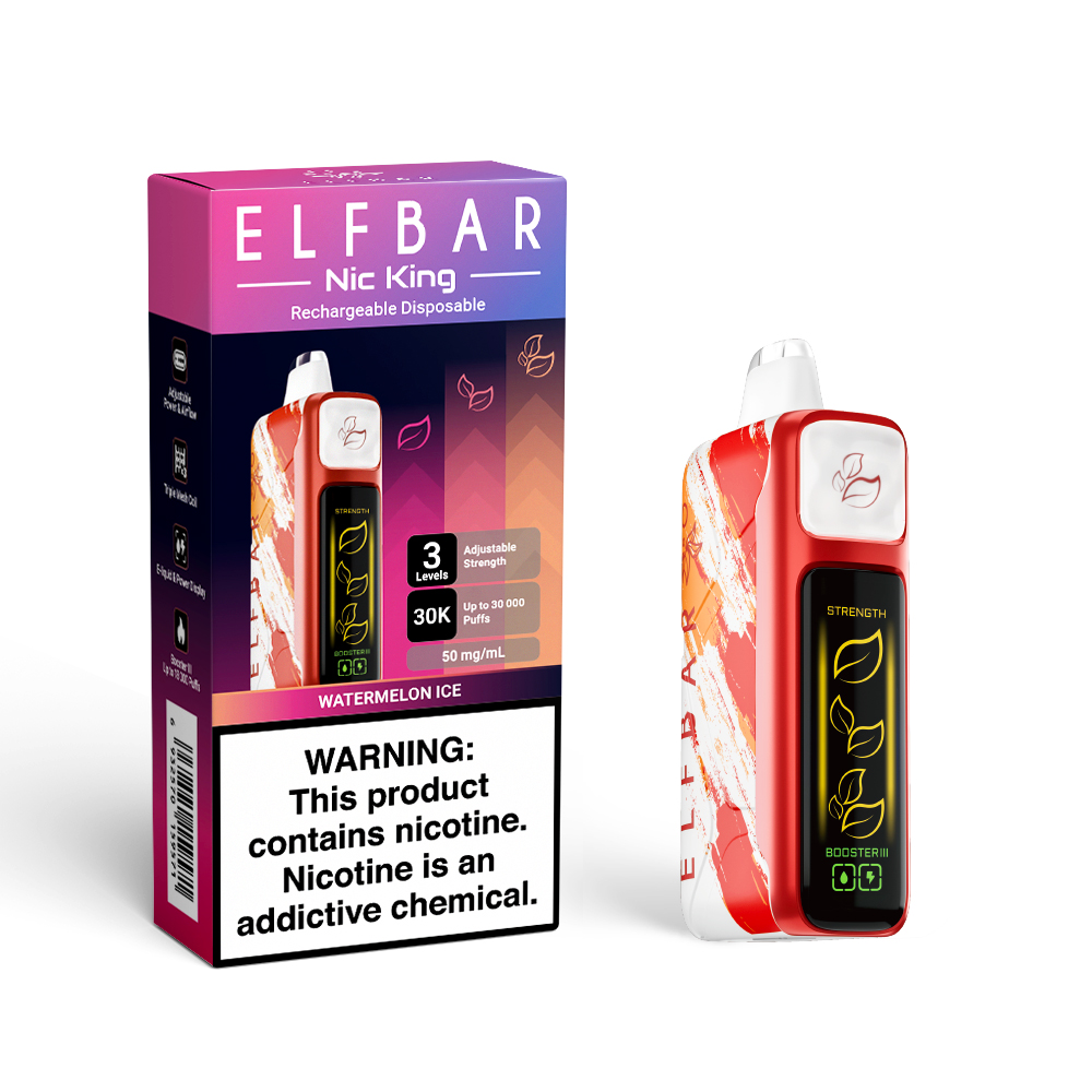 ELFBAR NIC KING 30K ladattava kertakäyttöinen sähkötupakka (kaikki maut)