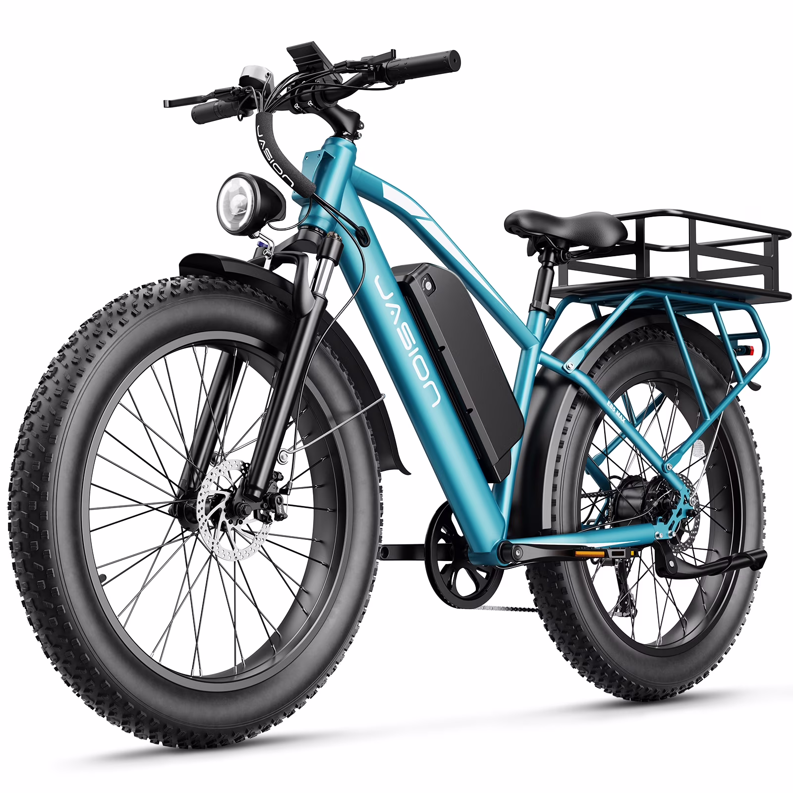 Jasion EB5 MAX Electric Bike for Adults, 750W Electric Mountain Bike with 48V 15Ah Battery, 26'' Fat Tire Off-Road Ebike, 28MPH Shimano 7 Speed Bicycle UL2849 - Image 3