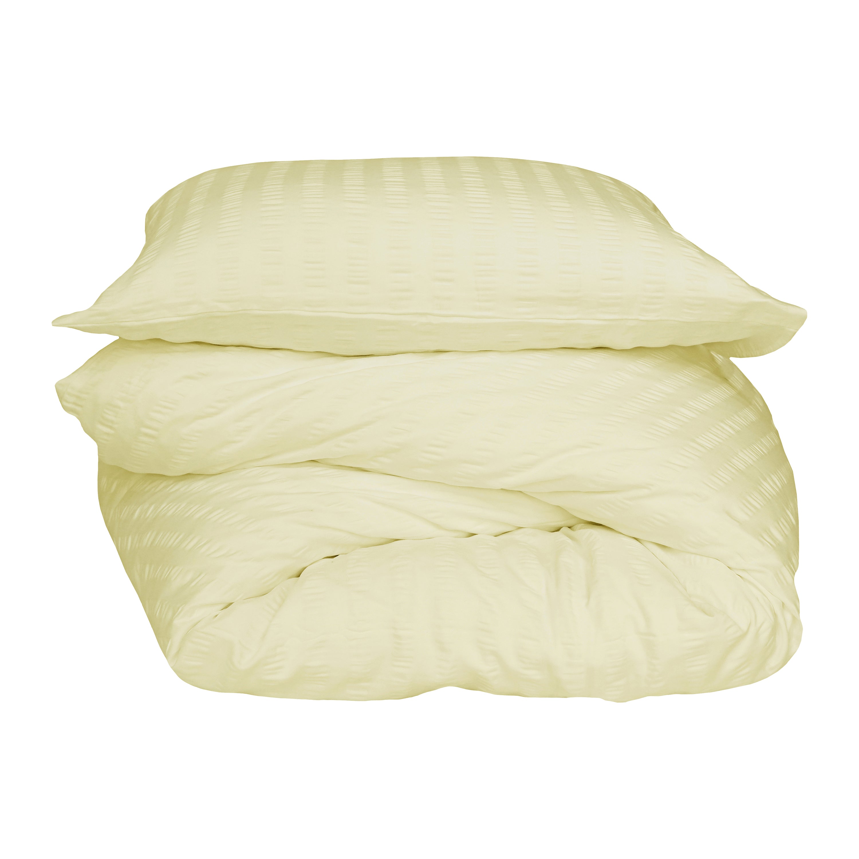 Crisp Sheets Smooth Waffle Dekbedovertrek 140 x 220 cm - Geel
