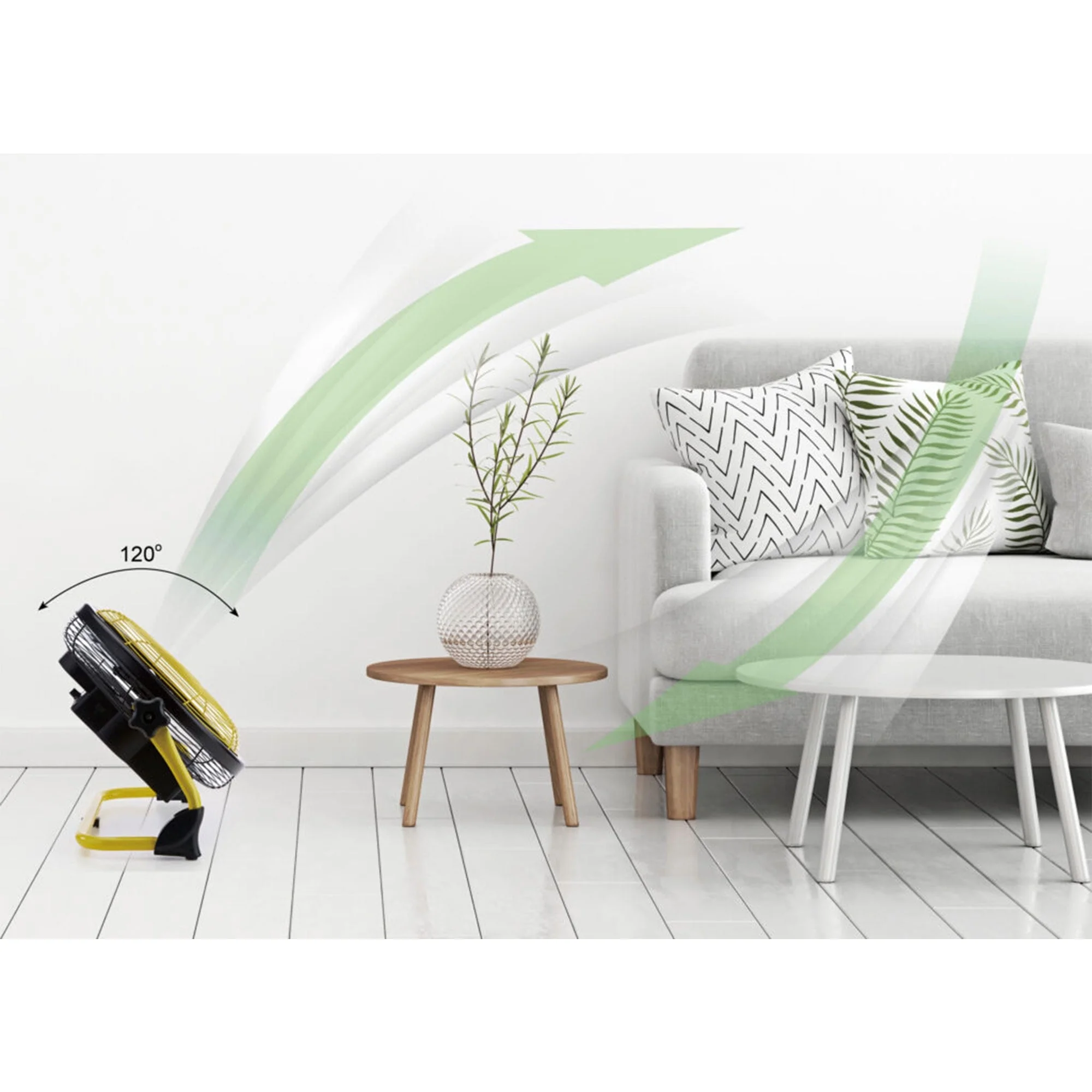 Open Box Lifesmart 12 In Rechargeable Battery Powdered Variable Speed Fan - Image 8