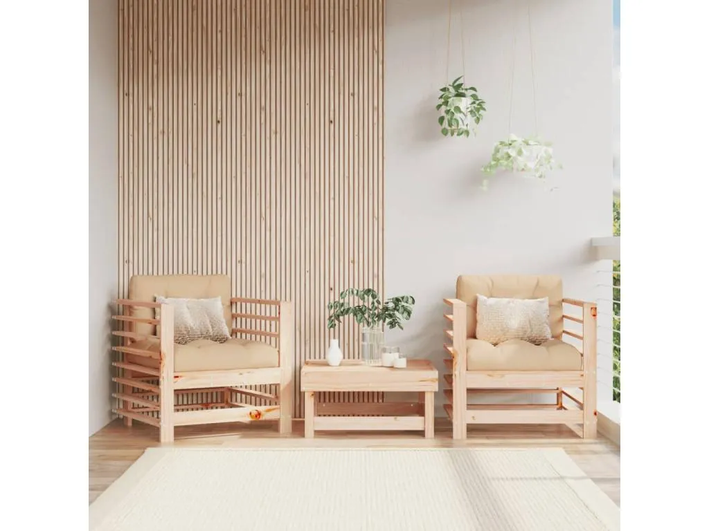 Set de sofás de jardín 11pzas con cojines ratán sintético beige 95647brkf
