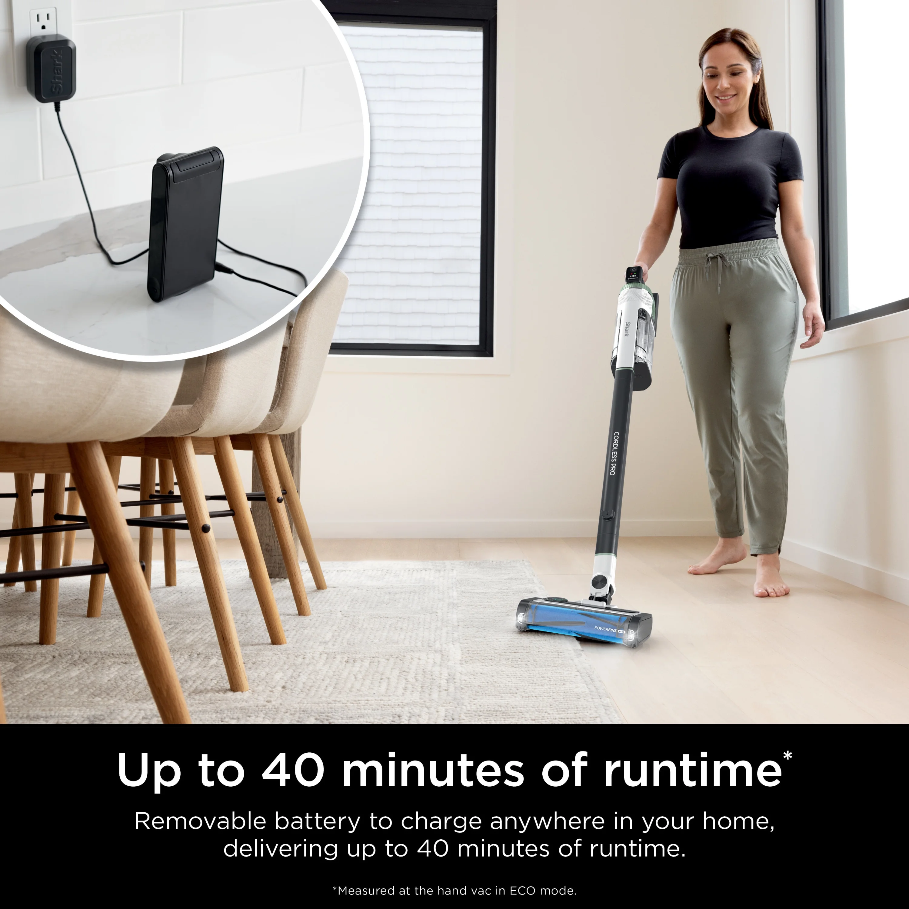 Shark Cordless Pro Stick Vacuum Cleaner, Clean Sense IQ Technology, Odor Neutralizer, PowerFins+ Brushroll - Image 5