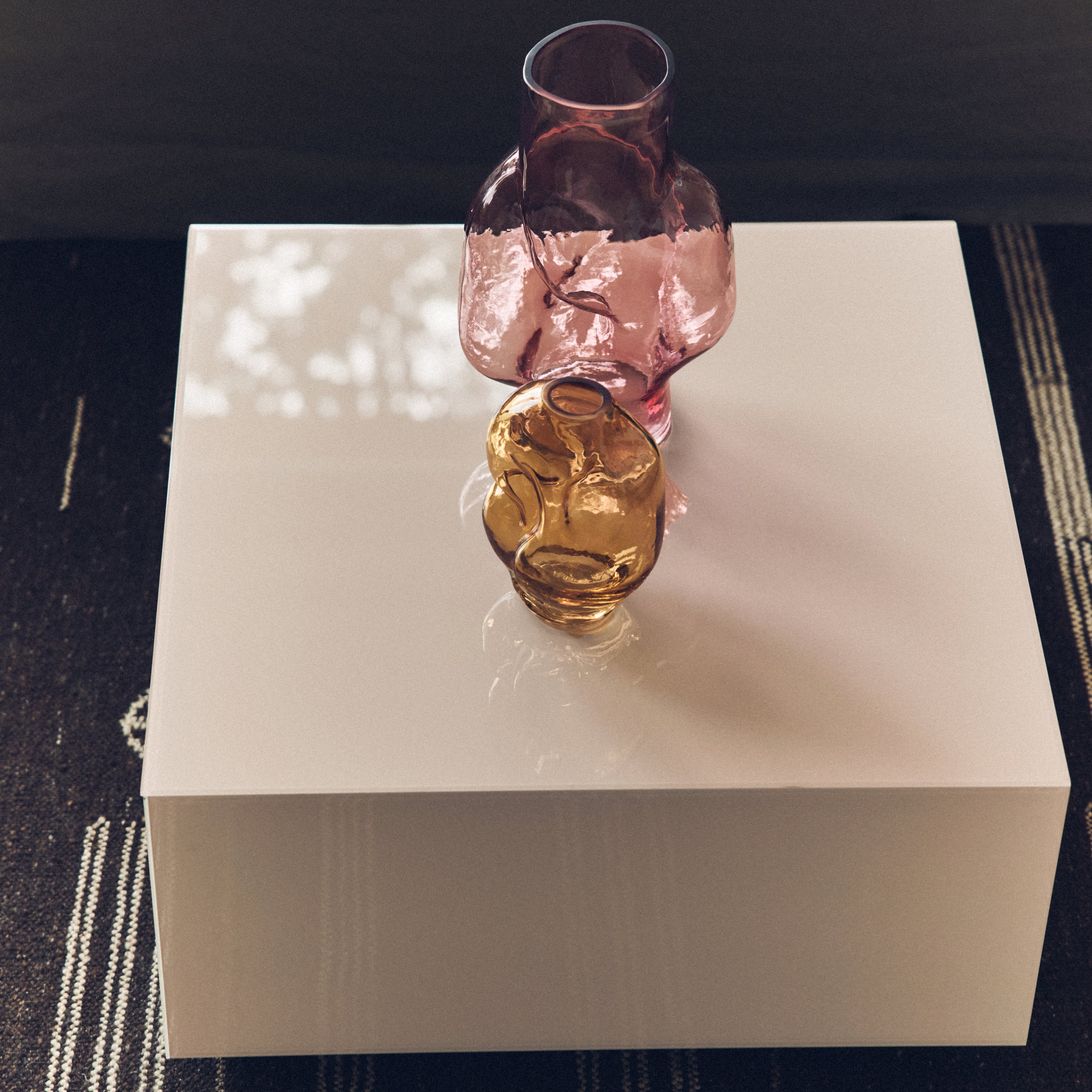 HKliving Gleam Glass Vaas High - Rose
