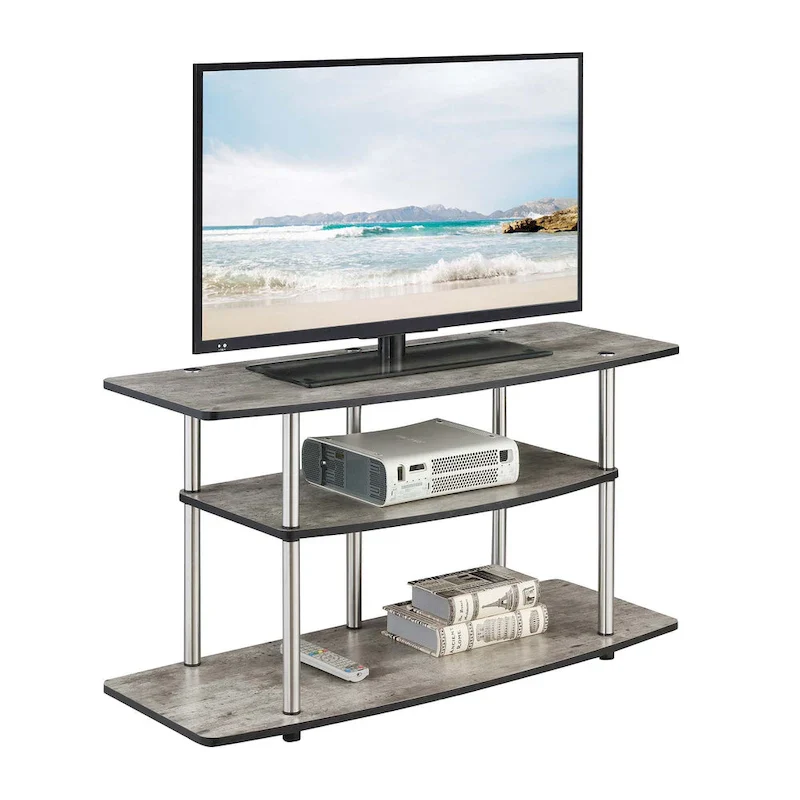Convenience Concepts Designs2Go Tool-Free 3-Tier Wide TV Stand