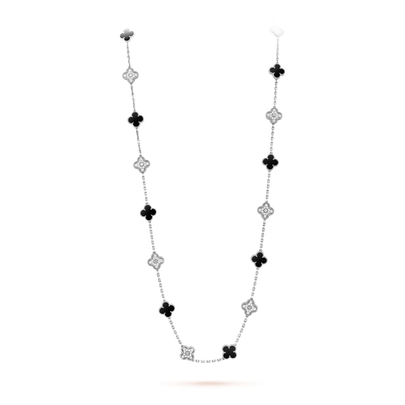 Replicate Vintage Alhambra long necklace, 20 motifs(1:1 replica) - Original Replica Club