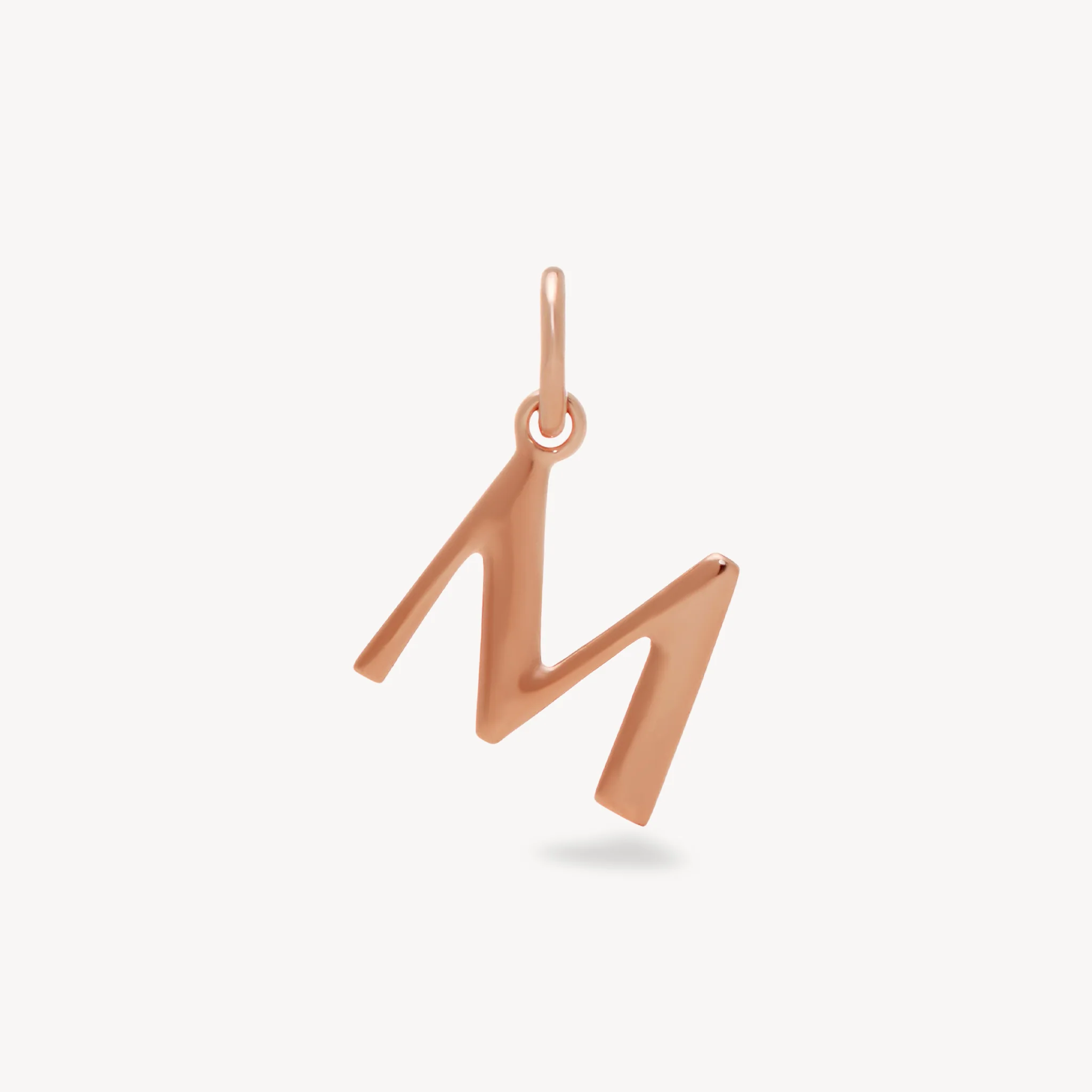 14k Rose Gold Vermeil Letter Charm