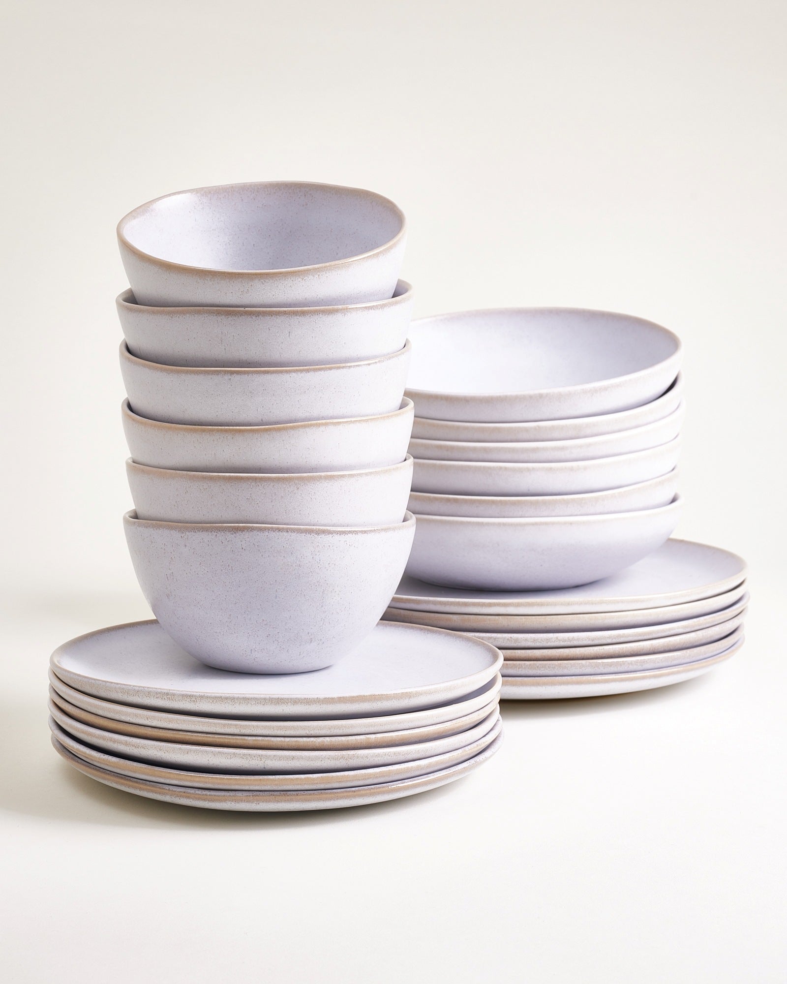 Moura Geschirr-Set weiß 24-teilig