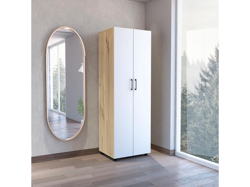 Armario - con dos puertas 180 CM A X 60 CM An X 48 5 CM P Confortzx / Blanco