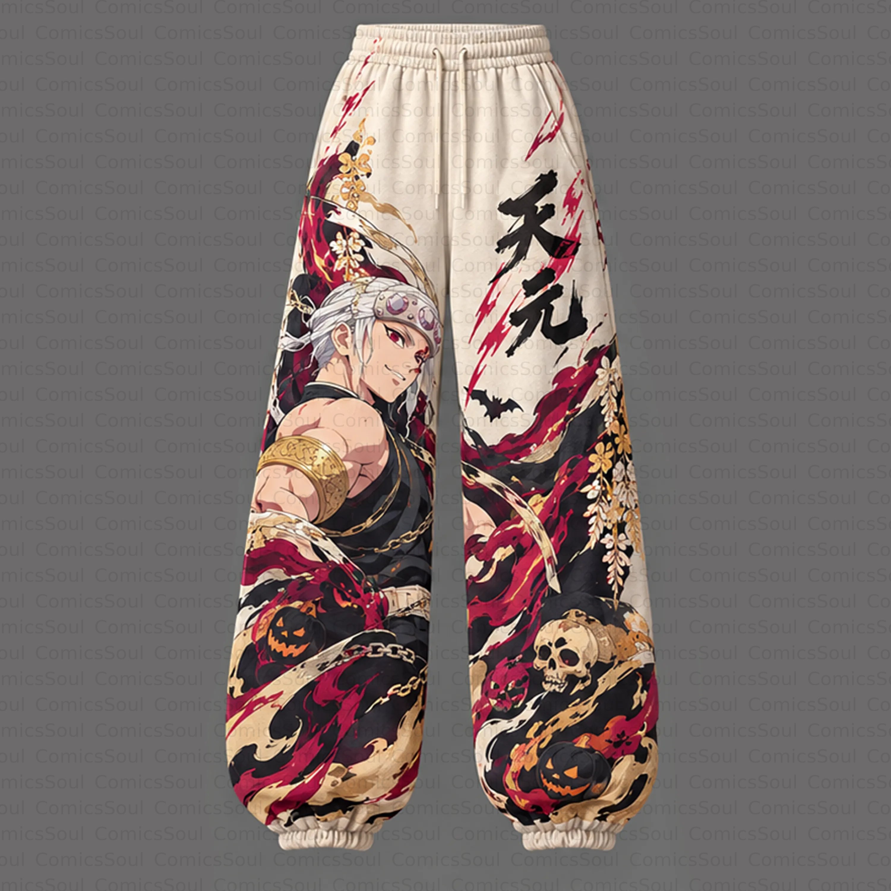 Demon Slayer Cropped Long Sleeve Hoodie & High Waist Jogger Pants Two Piece TeeThreads Sustain the Scene with Custom Apparel