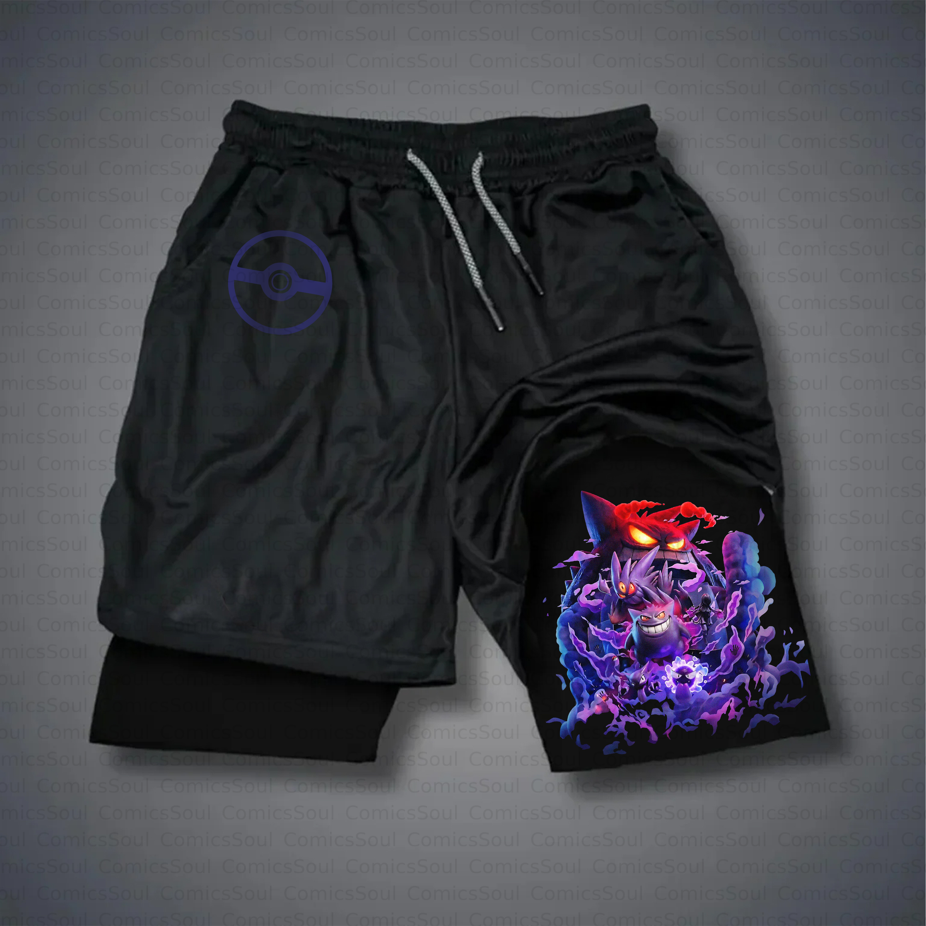 Unisex Casual Anime Style Shorts