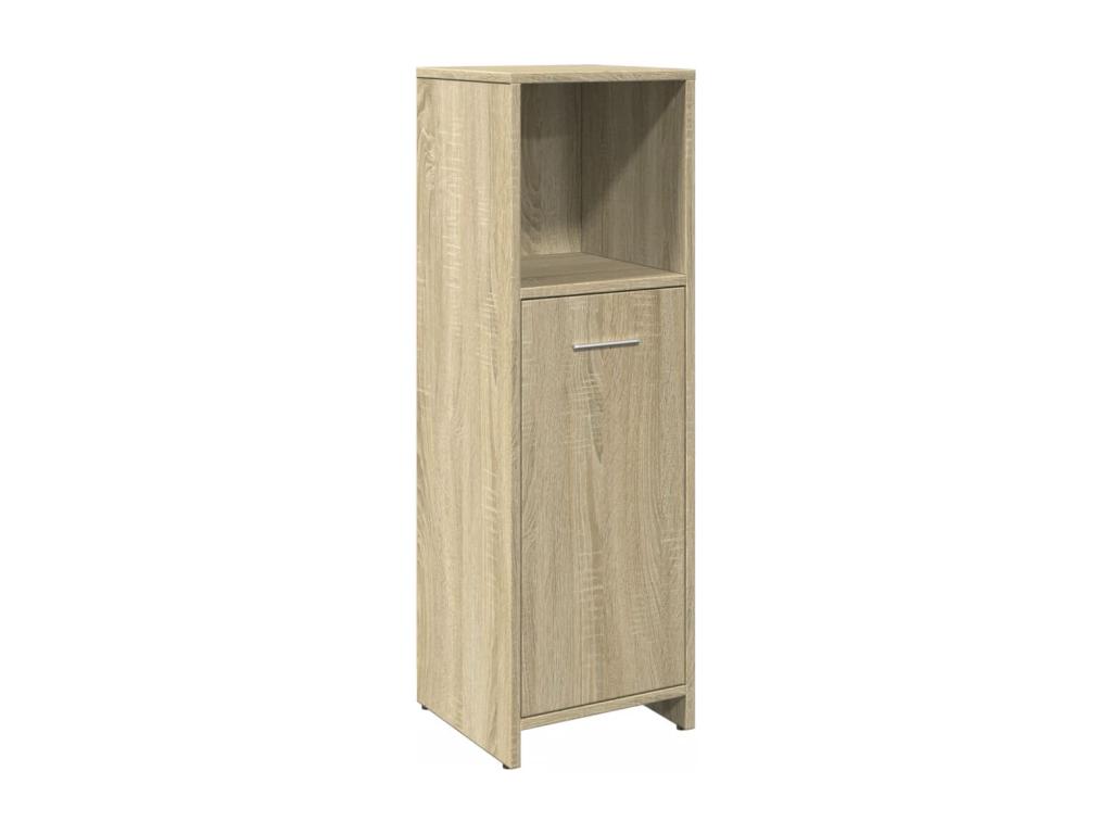 Mueble de baño Roble Sonoma 30x30x95 cm Aglomerado