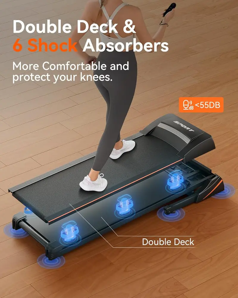 Foldable Home Treadmill With 3HP Motor, Auto Incline Adjustment And Bluetooth Connectivity - Image 5 Foldable Home Treadmill With 3HP Motor, Auto Incline Adjustment And Bluetooth Connectivity - Image 5