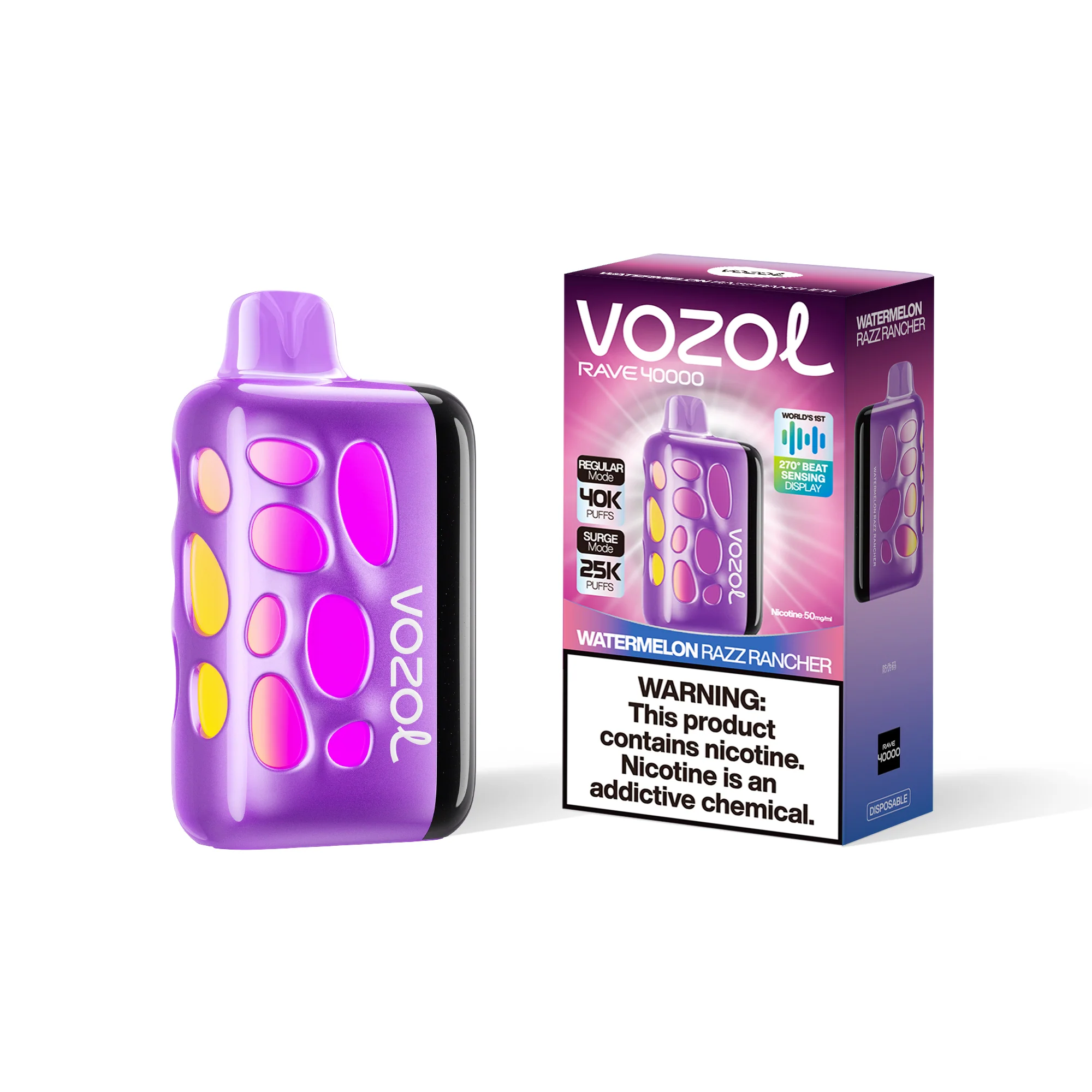 VOZOL RAVE 40K cigarette électronique jetable (toutes les saveurs)