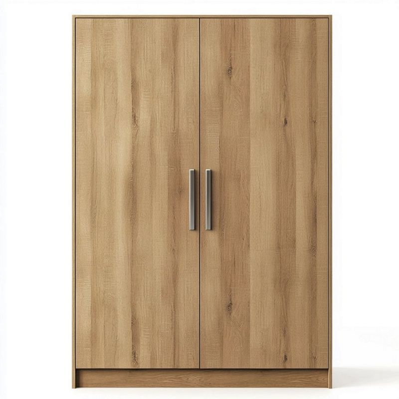 Armario Dormitorio Puertas Madera Roble 2,00m x 1.20m Marrón Claro