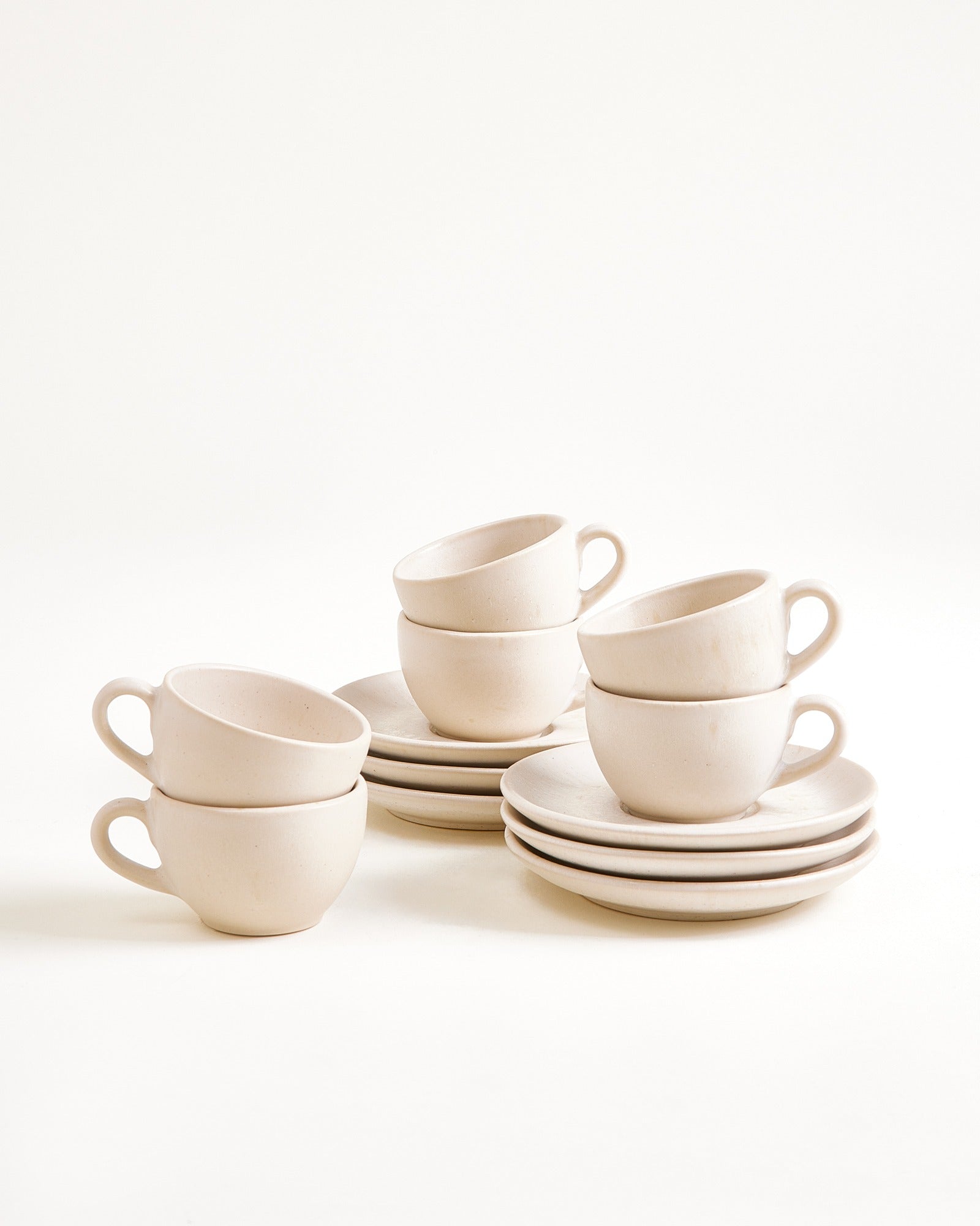 Sintra Espressotasse & Espressountertasse classic sand 6er-Set