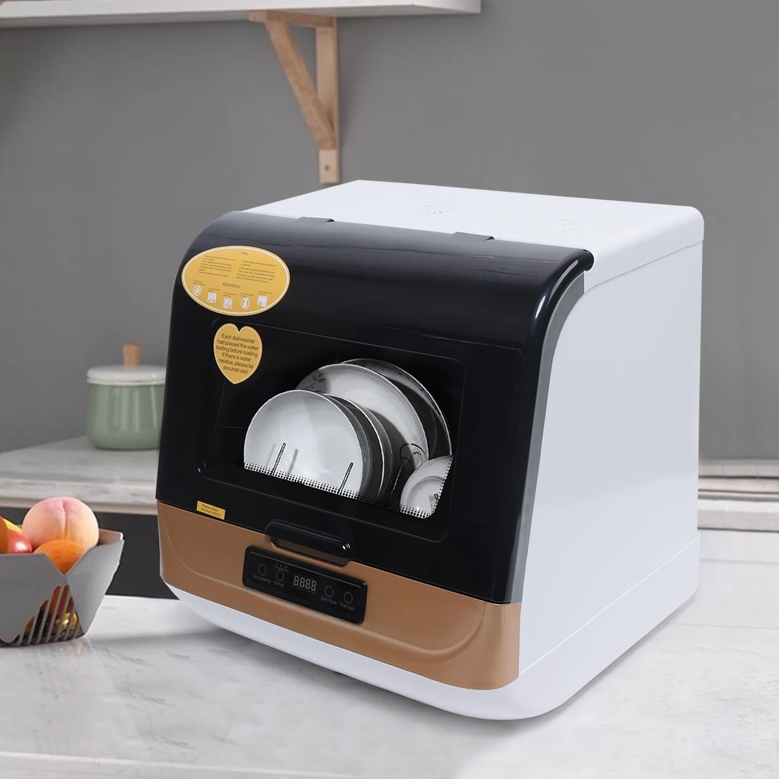 Autrinix Portable Dishwasher with 99.9% Sterilization, 3 Wash Modes & Water-saving Function, Compact Design, Perfect for Apartments & Small Kitchens - Image 2