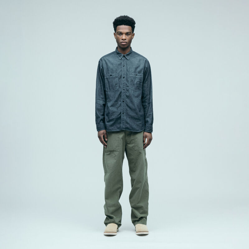 HUMAN MADE MILITARY CHAMBRAY SHIRT