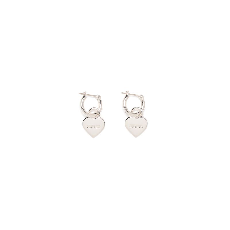 HUMAN MADE HEART SILVER EARRINGS